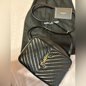 LIKE NEW Medium YSL Camera Bag with Pocket in Quilted Leather